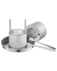 VEVOR Ice Diamond Press, 2.4" Ice Ball Maker, Aviation Aluminum Diamond Ice Ball Press Kit for Ice Diamond, Ice Press with Tong and Drip Tray, for Whiskey, Cocktail, Bourbon, Scot on Party & Holiday