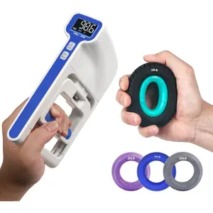 Grip Strength Tester 265lb/120kg, Digital Hand Dynamometer FDA Registered with Backlit LCD for Grip Strength Testing and Training