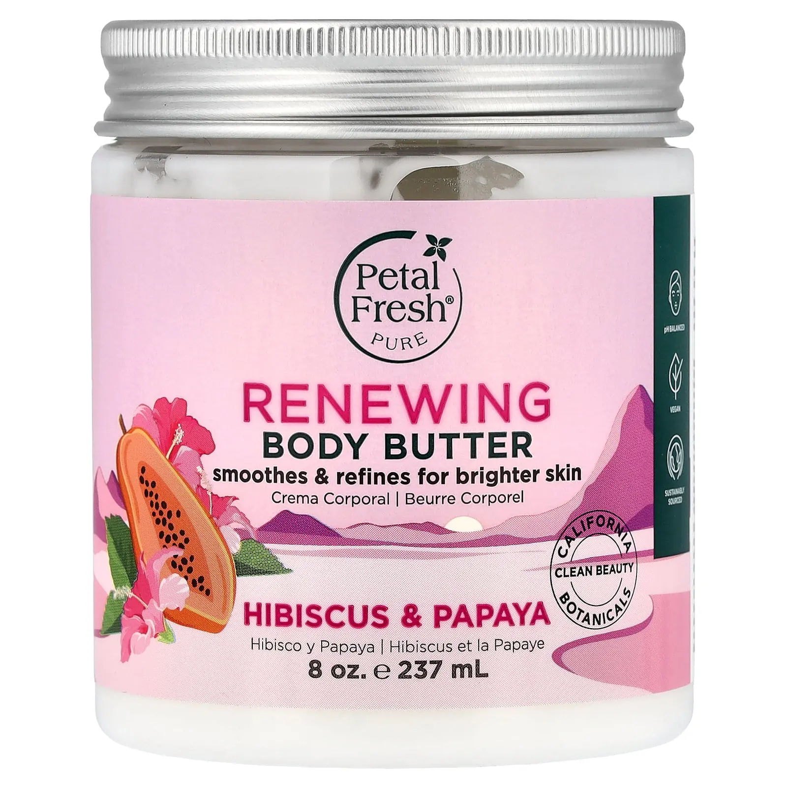Petal Fresh Renewing Body Butter, Hibiscus & Papaya, 8 oz (237 ml)