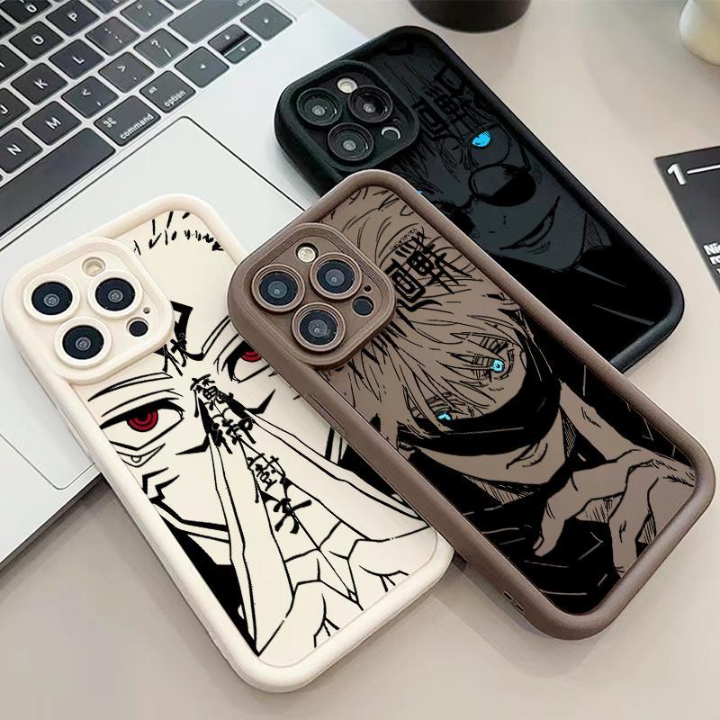 Anime Jujutsu Kaisen Gojo Satoru Phone Case for IPhone 17 16 15 14 13 12 11 Pro Max Plus Air Soft TPU Back Cover Protection Shockproof