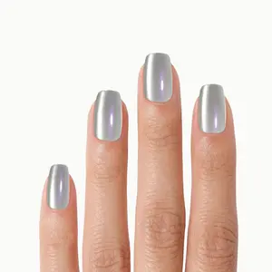 Lavender Chrome – Square Lavender Pearl Chrome Press On Nails