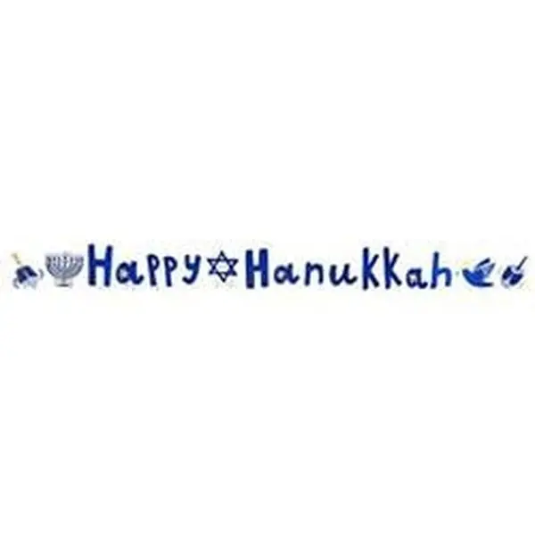 Advanced Graphics 2581 Rectangular Plastic Happy Hanukkah Yard Sign - 18x15 in, Holiday Home Decor, Weather Resistant, Freestanding, Easel Back for Outdoors/Wall Hanging, No Assembly Required