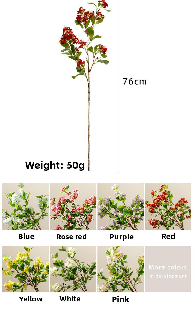 Fragrant Lilac Artificial Flower Bouquet  Effortless Home Upgrade: Lifelike Lilac Floral Arrangement - Ready-to-Use Decor for Living Room & Dining Table. High-Quality Faux Flowers, Never Wilt. Decorative Eternal