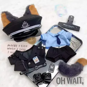 Original Handsome Cool Police Suit For 20cm Doll Toy Clothes Costume Cosplay Cute Lovely Props