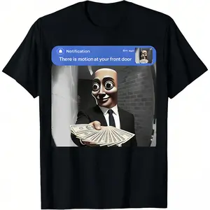 Tung Tung Tung Is At Your Front Door! Funny Meme T-Shirt - Men-Women Meme Tee