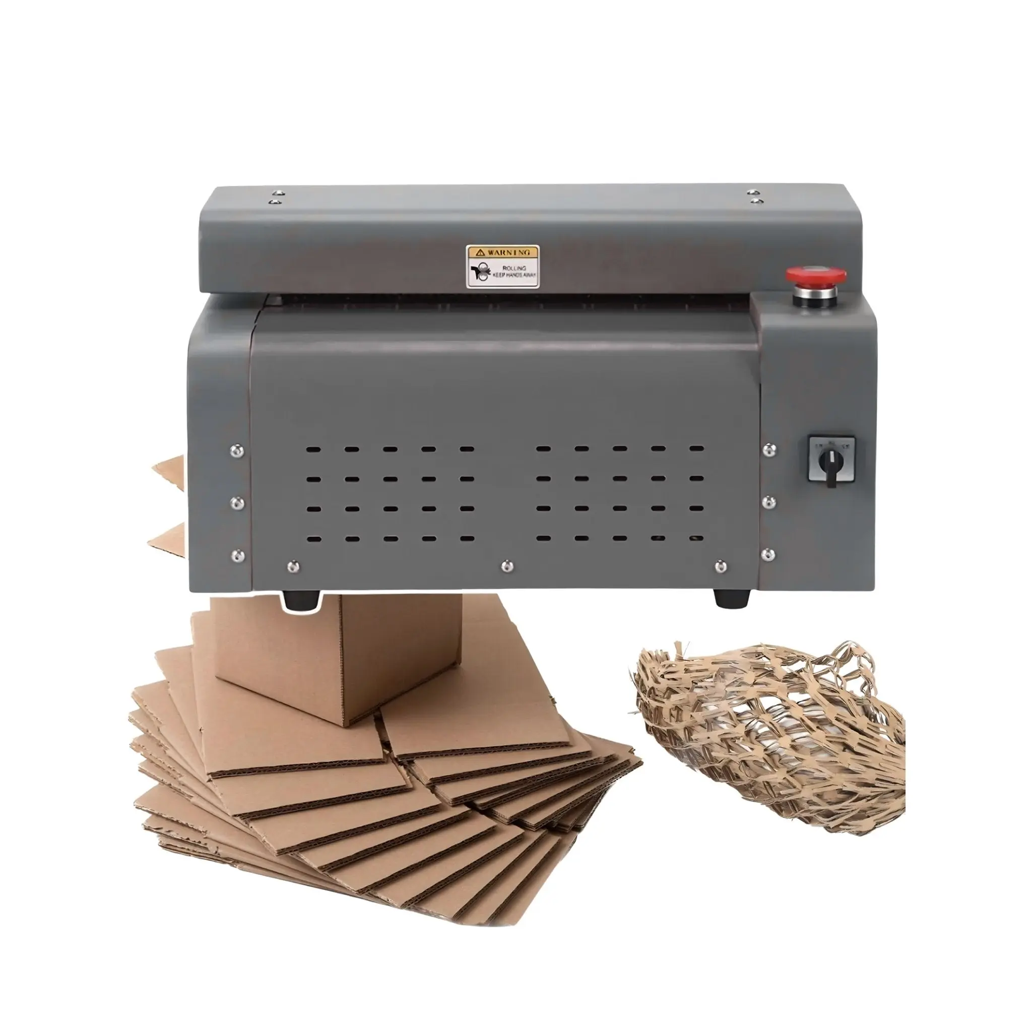 Cardboard Shredder Machine - Corrugated Box Expanding Mesh Cutting Machine for Cushion Filling