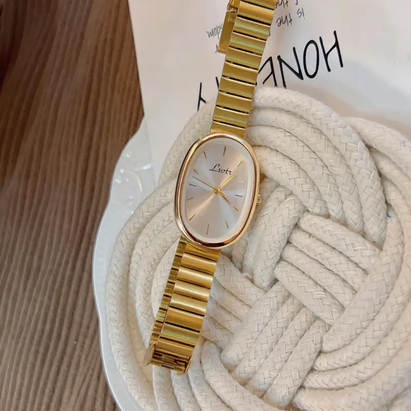 Women's Elegant Oval Dial Quartz Watch, Modern Fashionable Wristwatch for Women & Girls, Analog Watches, Trendy All-match & Exquisite Watch for Birthday Gift, Fashionable Stylish Watch, Fashion Wristwatches