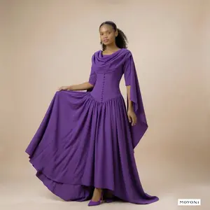 Kamila Cowl-Neck Maxi Dress