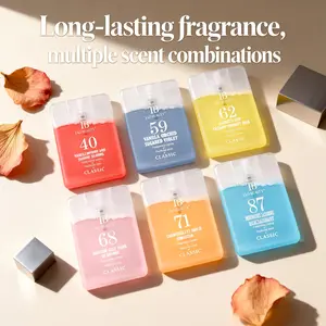 This 6-in-1 Portable Perfume Spray Is Space-saving, Provides Long-lasting Fragrance for Touch-ups Anytime, and Features A Master Perfumer Team's Creations in Jasmine, Vanilla, Marine, Caramel, Nutty, and Blackcurrant Scents.
