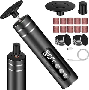 2-in-1 Electric Callus Remover for Feet & Hands, Red Pink, Professional Pedicure and Nail Care Tool for Men and Women, Dead Skin Removal with 9 Speed Levels and Digital Display