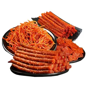 Chinese Style Latiao Spicy Gluten Snack Strips 4-Pack Handmade Sweet & Spicy Vegan Friendly Chewy Snack Food Variety Mix
