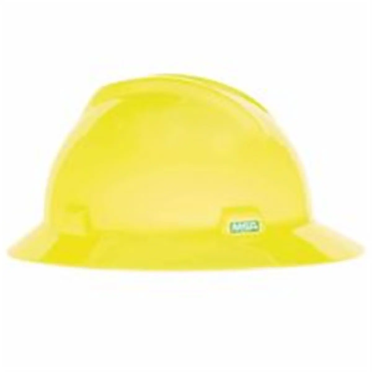 Msa  V-Gard Protective Hard Hat- Slotted- Hi-Viz Yellow-Green