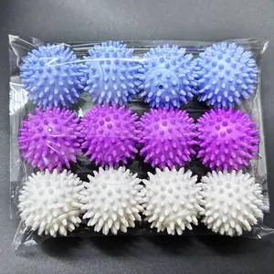 Reusable Magic Laundry Balls, Random Color Softener & Stain Remover, Stain Removal, Durable PVC, Material Durability, Various Colors, Fun Touch, Safe for Fabrics, Enhances Water Swirls, Addition To Your Laundry Routine