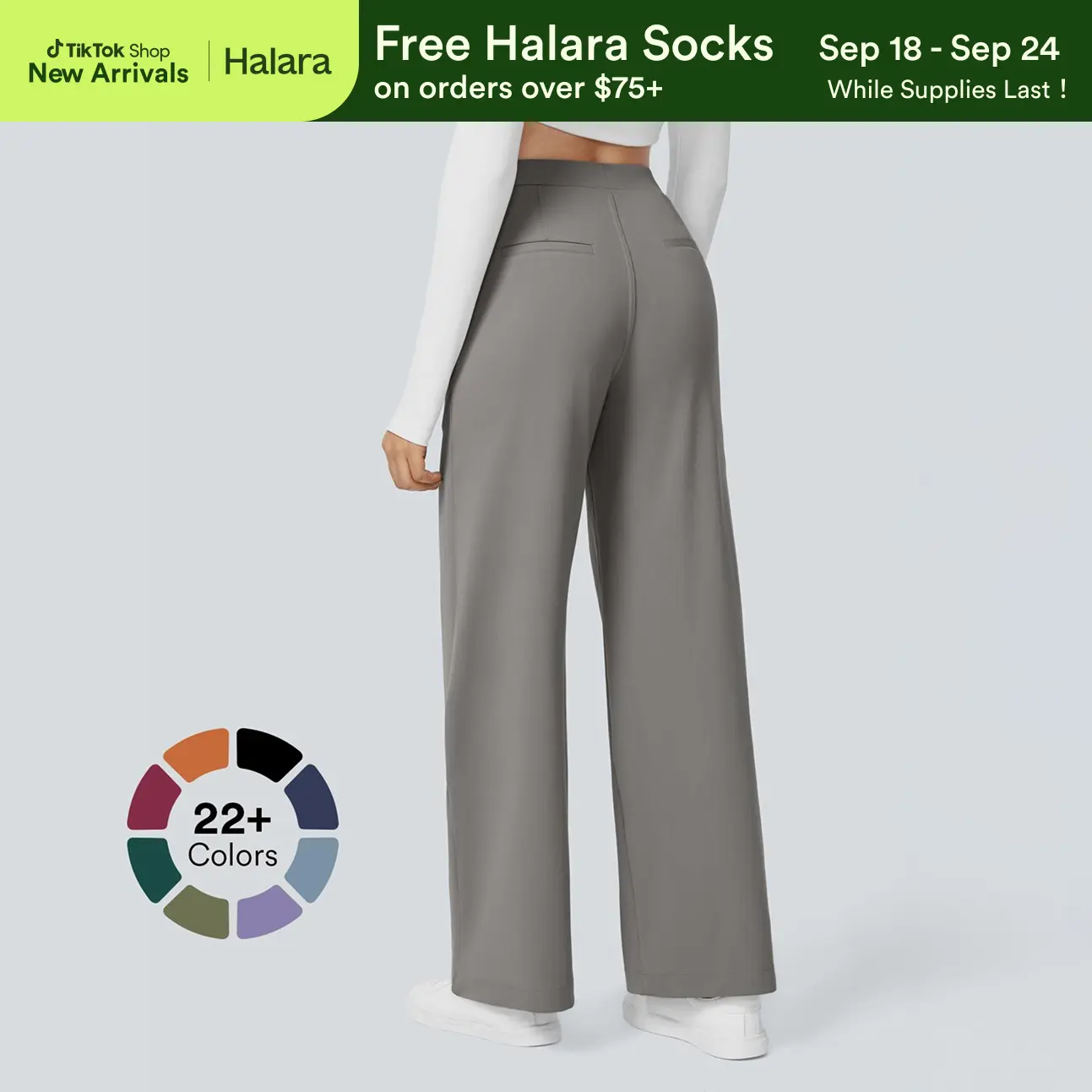 Halara Flex DayStretch High Waisted Pocket Straight Leg Work Pants #BackToSchool