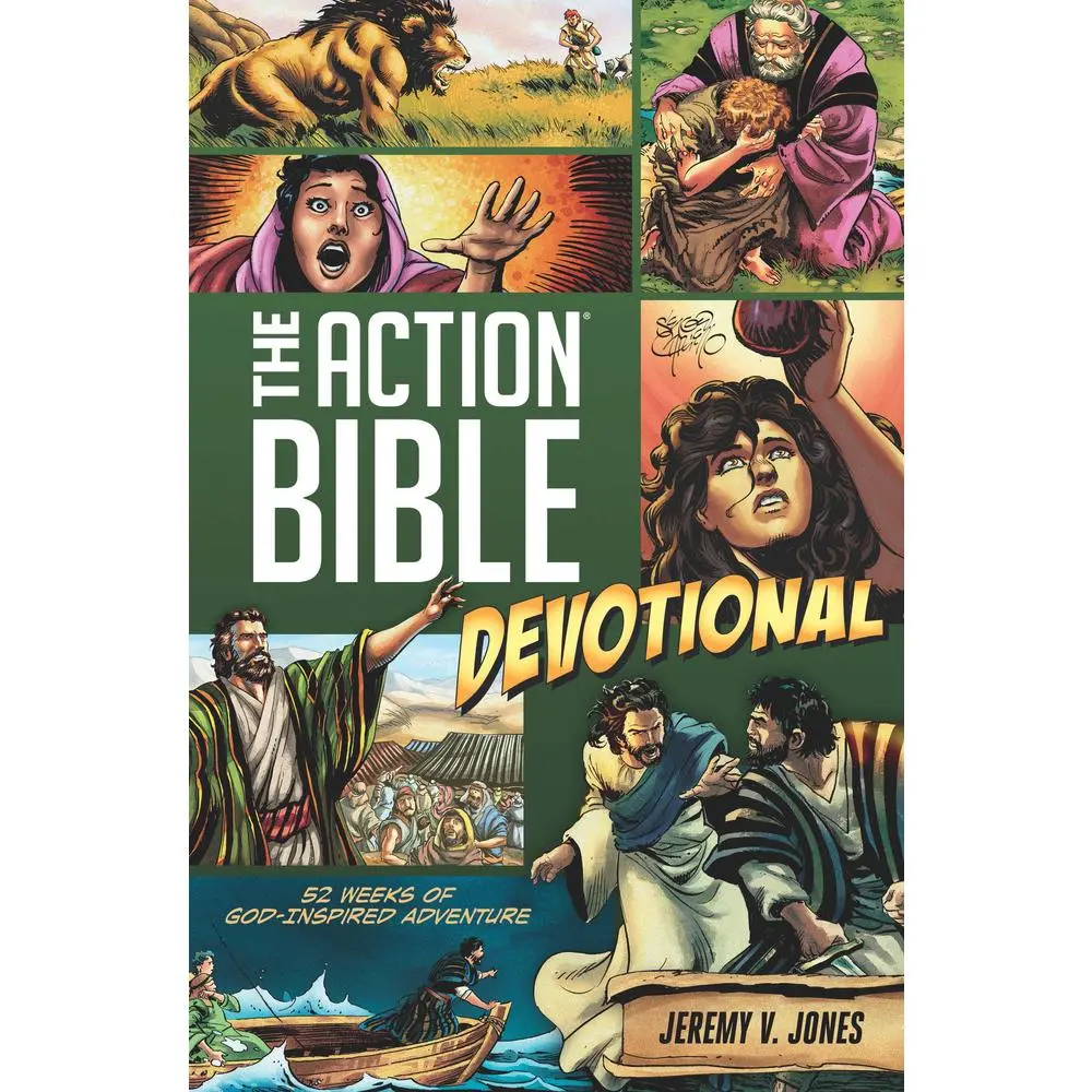 USED Book - The Action Bible Devotional: 52 Weeks of God-Inspired Adventure by Action Bible, The (Paperback) - english
