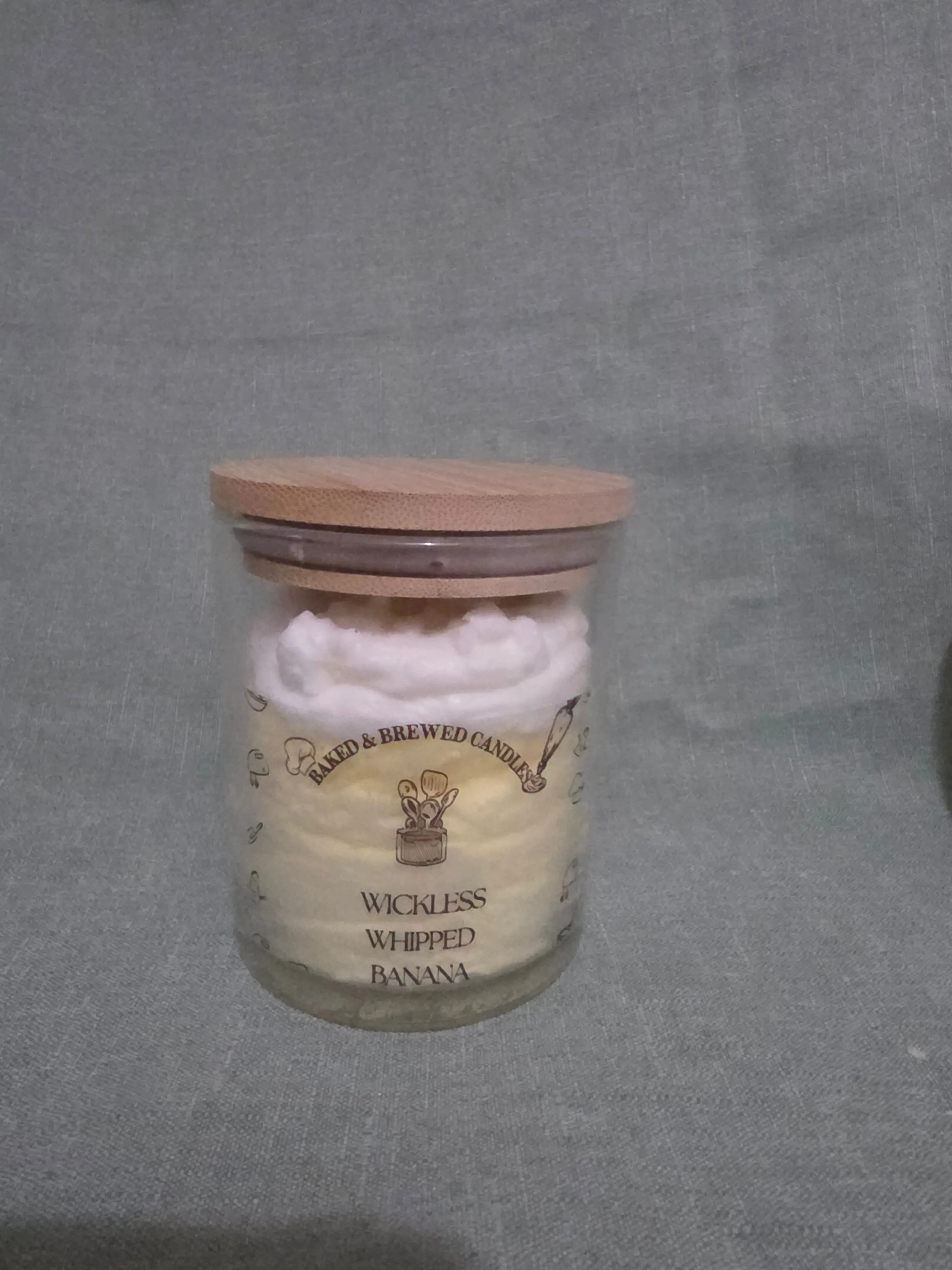 Banana Wickless Candle