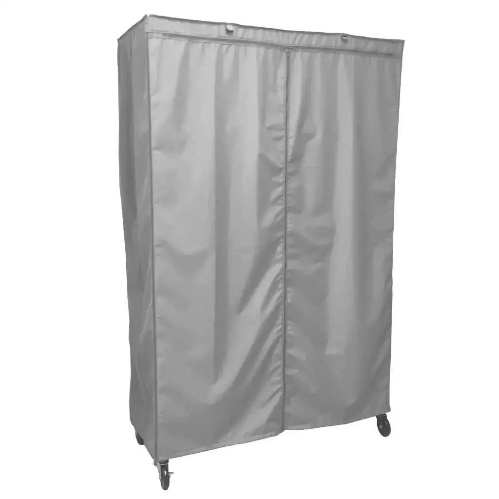 Storage Shelving Unit Cover, fits racks 36"W x 20"D x 60"H in Grey