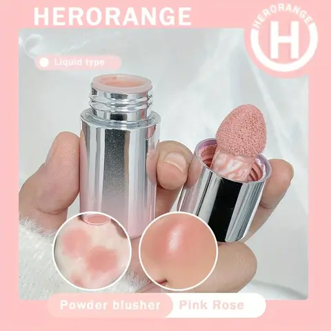 Long Lasting Radiant Liquid Blush, Rouge, 1 Piece Waterproof Blush Stick with Sponge Tip, Blush for Lip & Cheek, Makeup Product for Women & Girls, Cosmetic Glow Glam, Cosmetics Products