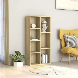 Book Cabinet Sonoma Oak 19.7"x9.8"x41.7" Engineered Wood
