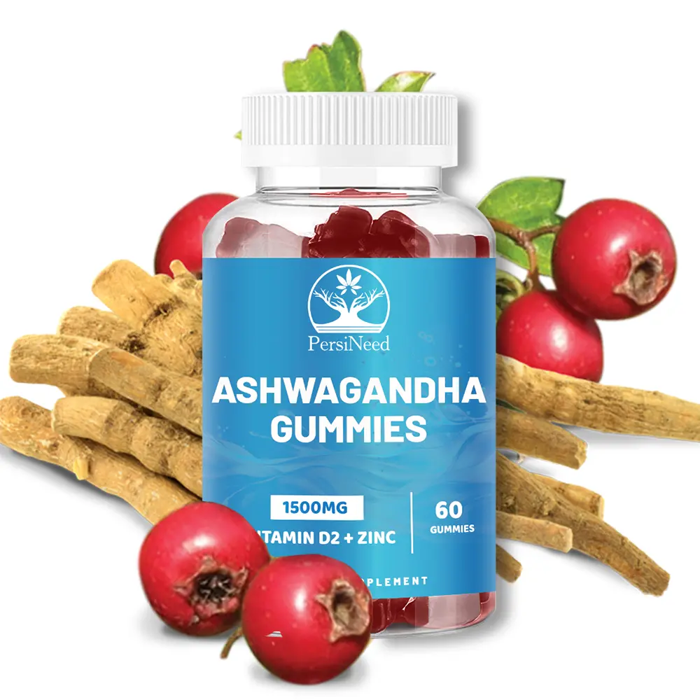Edible Ashwagandha Herbs Gummies Dietary Supplement - 30-Day Supply, Sleep Aid, Vitamin D2, Zinc, Sodium, No Preservatives, Prop 65 Safe, Energy Replenishment, Immune Support