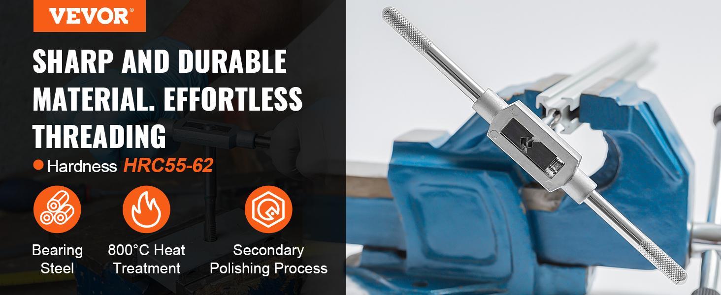 VEVOR Tap and Die Set, TikTokShopBlackFriday, 110-Piece Include Metric Size M2 to M18, Bearing Steel Taps and Dies, Essential Threading Tool for Cutting External Internal Threads, with Complete Accessories and Storage Case VEVOR Tap and Die Set, TikTokShopBlackFriday, 110-Piece Include Metric Size M2 to M18, Bearing Steel Taps and Dies, Essential Threading Tool for Cutting External Internal Threads, with Complete Accessories and Storage Case