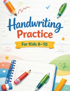 Handwriting Practice for kids 8-10: Cursive & Print Writing Practice to Improve Penmanship and Legibility