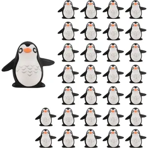 Miniature Penguin 30 count Mini Penguin Figures Fairy Garden Penguin   Penguin Figurine Moss Landscape Decoration DIY Craft Home Decor, White