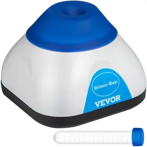fathersdaygift VEVOR Vortex Mixer, 3000RPM Mini Vortex Mixer Shaker, Touch Function Scientific Lab Vortex Shaker, Mix Up to 50ML, 6mm Orbital Diameter for Test Tube, Tattoo Ink, Nail Polish, Eyelash Adhesives, Paint