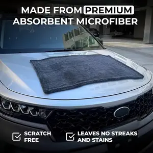 Premium Ultrafine Fiber Car Towel, Dual Spiral Texture Design, Residue-Free Efficient Drying, Suitable for Cars Trucks Boats, Car Wash Microfiber Towel, Car Cleaning Supplies