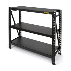DeWalt Shelving  4 ft. Dewalt-rak DXST4500BLK 3-Shelf Industrial Rack, Black