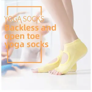 Yoga socks dispensing five-finger socks women's non-slip Pilates sports yoga split-toe fitness socks