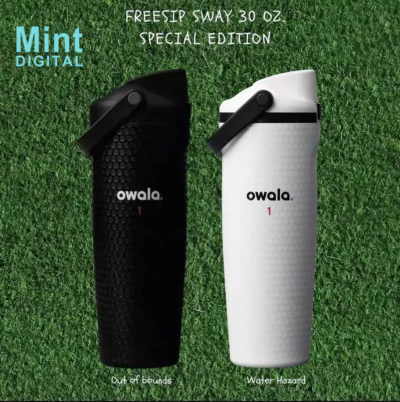 ️ Owala FreeSip Sway Golf Tumbler 30oz Out of Bounds Water Hazard Insulated Stainless Steel Travel Cup