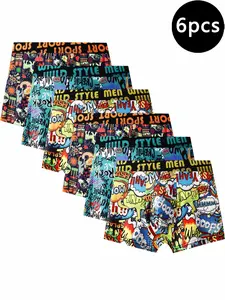 Multi piece men's printed underwear and boxing shorts - high stretch fit men's sports underwear Underwear Set Stylish Underwear