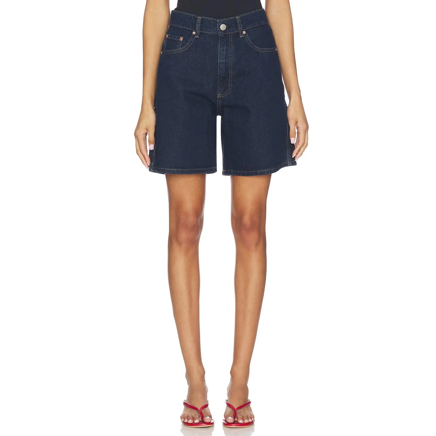 DL1961 DL Taylor Relaxed High Rise Denim Short in Night Out