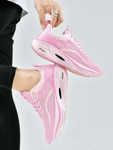 Lightweight Rebound Colorblock Running Shoes, Professional Long-Distance Racing Sports Sneakers, All-Season Casual Wear, Runner Shoe