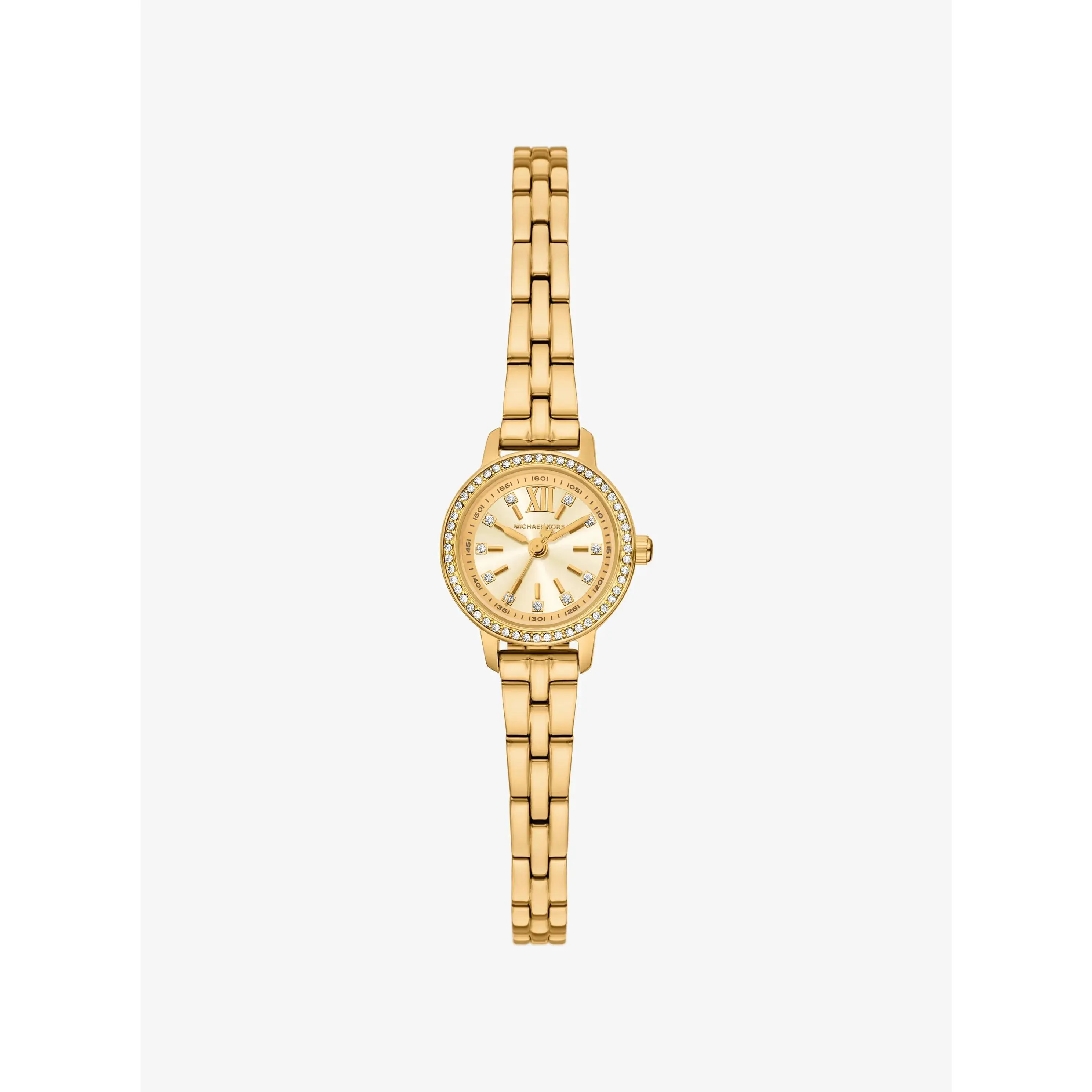 Micro Melissa Pavé Gold-Tone Watch
