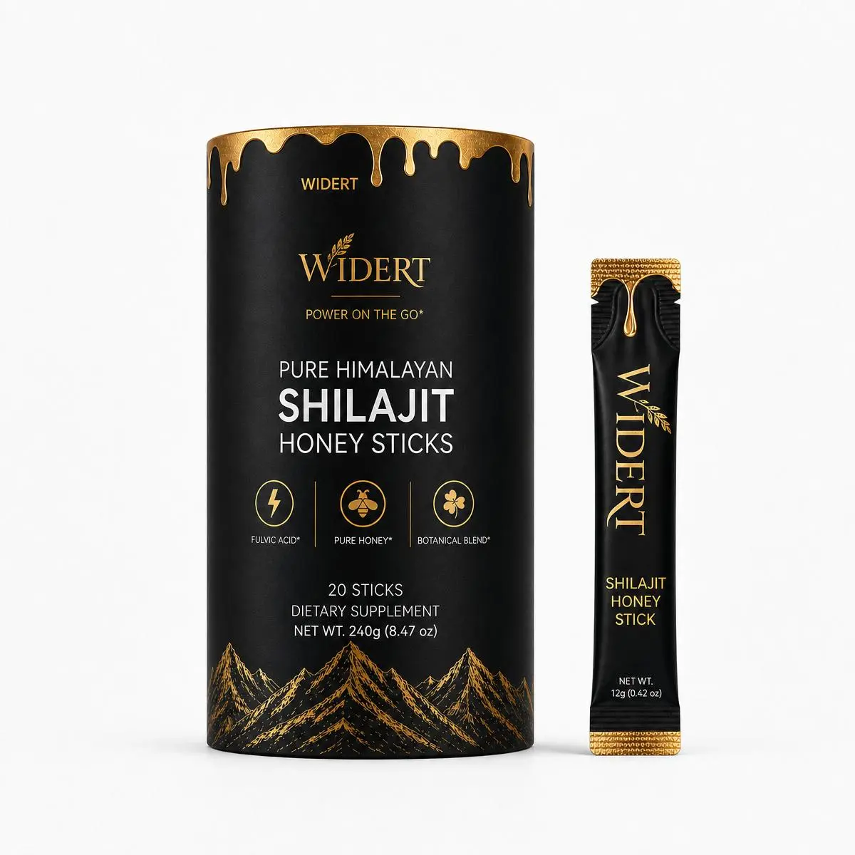BetterAlt Ultimate Power Up Duo | Shilajit GOLD+ Honey Sticks + Shilajit Gummies | 3rd-party Lab Tested | Metabolism & Energy | Himalayan Supplement- 12g x 20 Large Sticks kidney with prebiotic probiotic healthcare fitness supply 1-month sd 270