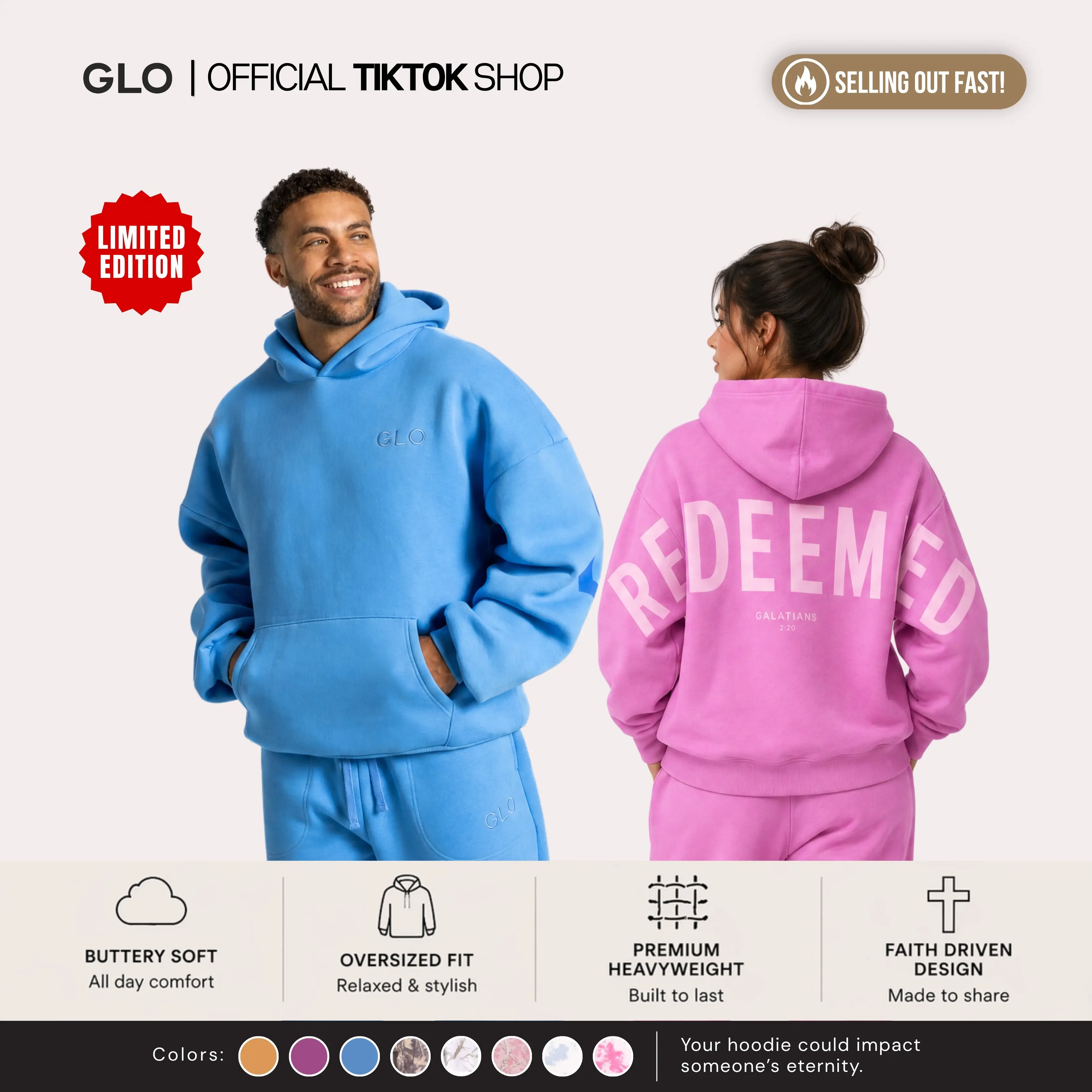 GLO Kingdom Essential Hoodie | "Limited Edition" I Dark Camo / Cloud Oversized Christian Hoodie Unisex Womenswear Pocket Sweatshirts GLO Kingdom Essential Hoodie | "Limited Edition" I Dark Camo / Cloud Oversized Christian Hoodie Unisex Womenswear Pocket Sweatshirts