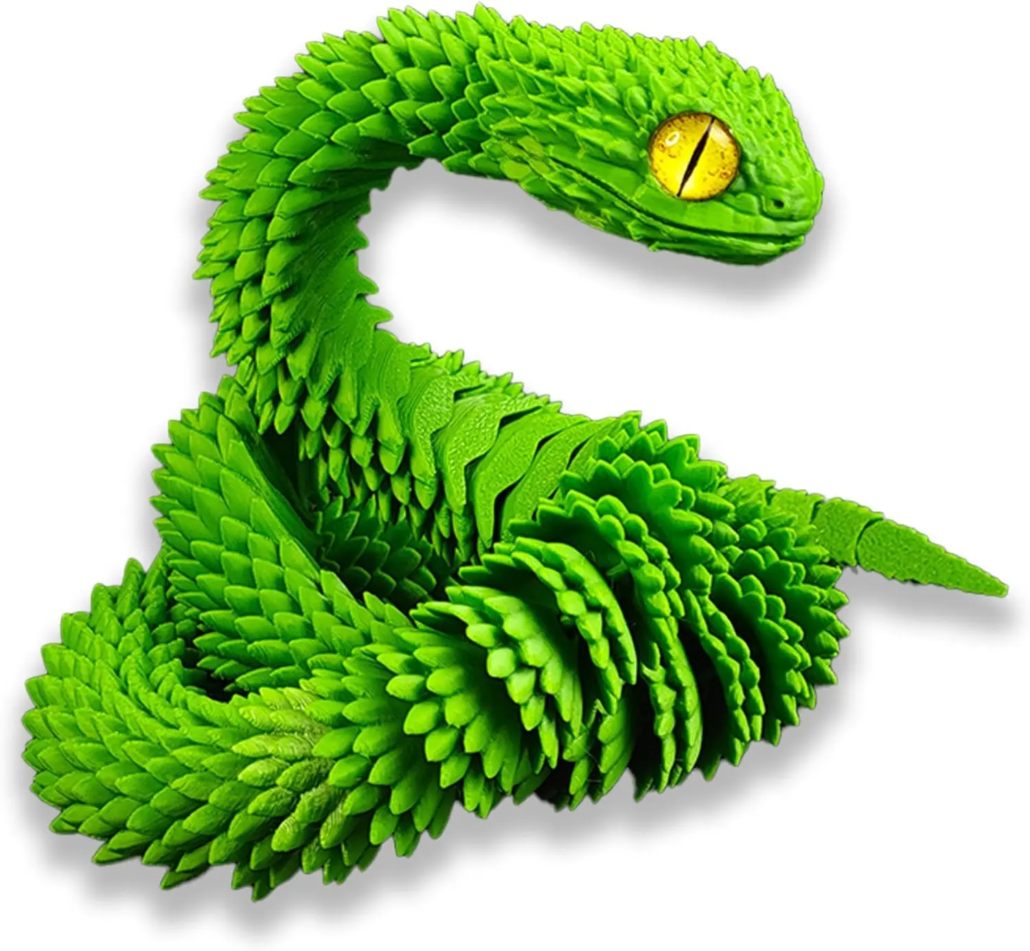 30 Inch 3D Printed Snake – Movable Articulated Snake, Ideal Educational 3D Printed Animal Toy. Must-Have Gift for Kids & Collectors, Decor for Home, Office & Executive Desks