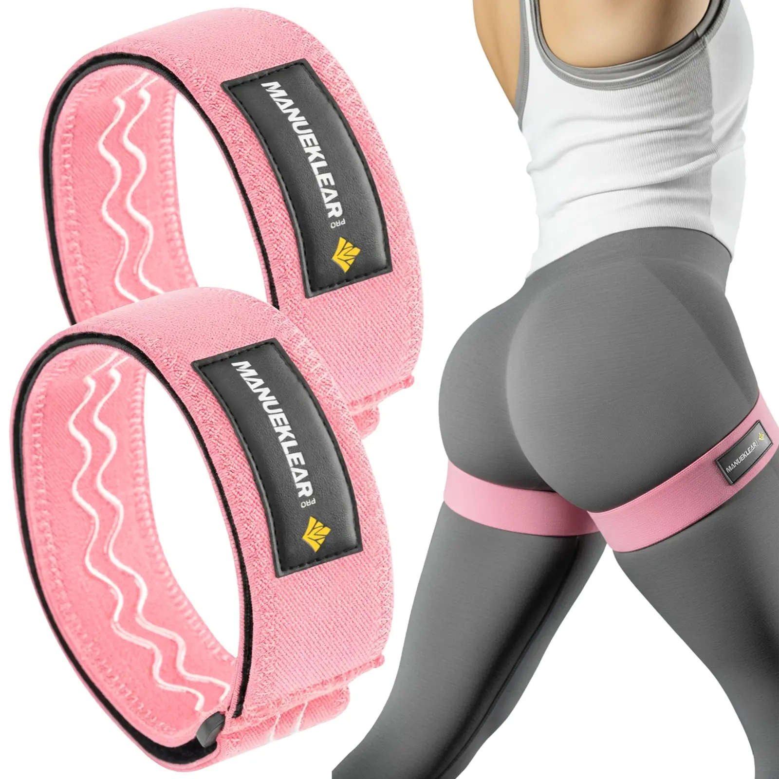 Manueklear Bfr Resistance Band for Men/women, Ankle Leg Training, Blood Flow Restriction, Hip & Butt Workout, Non-Slip Design, Exercise Bands, Fitness Bands
