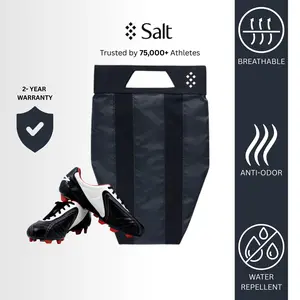 SALT Athletic Aērcase Shoe Bag with Smell-Proof Technology & Water Resistant Interior for Outdoor Fitness Soccer Football Travel and Golf Shoes Unisex 2 Year Warranty