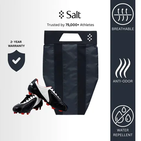 SALT Athletic Aērcase Shoe Bag with Smell-Proof Technology & Water Resistant Interior for Outdoor Fitness Soccer Football Travel and Golf Shoes Unisex 2 Year Warranty