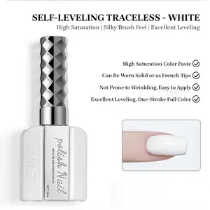 1-Second Self-Leveling Gel Nail Polish, 16ml Solid Color, Requires UV/LED Lamp, for At-Home DIY Manicure and Pedicure  -liquid gel nails