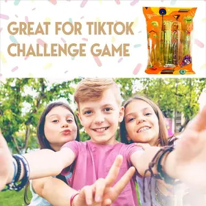 Jelly Filled Straws Candy - 15.23oz (432g) Assorted Jelly Sticks