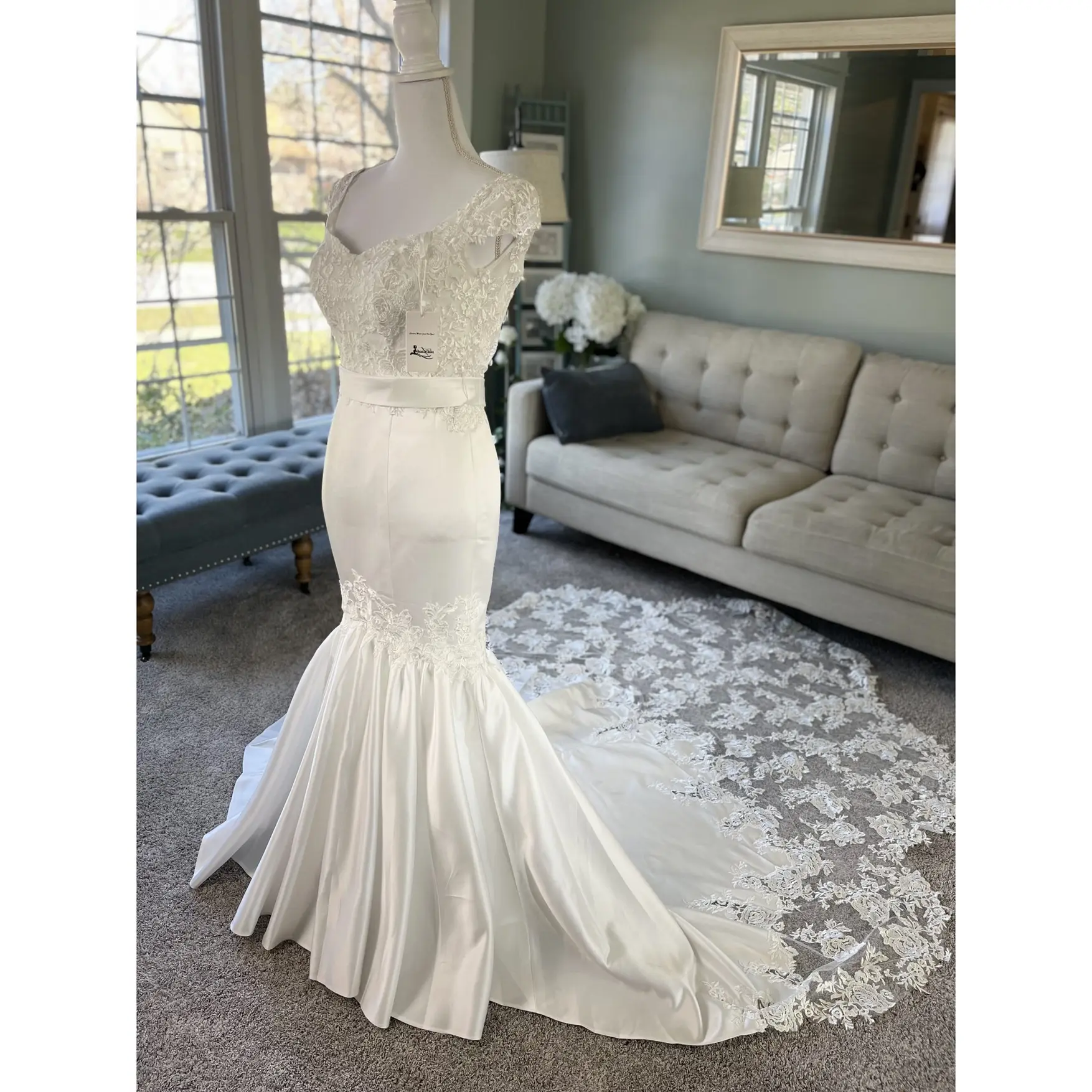 mystree lace dress Embroidered Long Tiered Dress main image 1