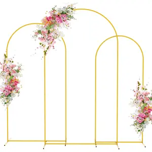 Wedding Arch Backdrop Stand 7.2FT, 6.6FT, 6FT Set of 3  Metal Arch Backdrop Stand for Wedding Ceremony  Shower Birthday Party Decor