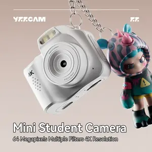 This compact digital camera captures stunning 4K HD footage wherever you go. With 64-megapixel resolution for crisp, clear photos, it comes with a 32GB memory card and a card reader, and is available in black or white.
