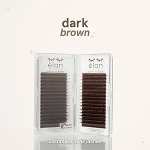 DARK BROWN color lashes Eyelashes Lash Extensions