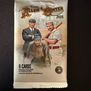 Topps Allen & Ginter 2025 Single Pack - 6 Cards with Special Insert Major League Baseball Collectible Trading Cards