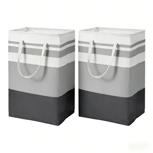 2/3 Pack Large Laundry Basket 75L - Waterproof Freestanding Clothes Hamper, Tall & Collapsible, Ideal for Laundry Toys and Dorm Use Cozy Home Living